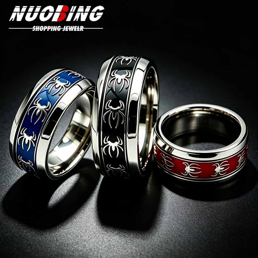 Vintage Fashion Wholesale - Nieuwe Vintage Punk Spider Ring 316L