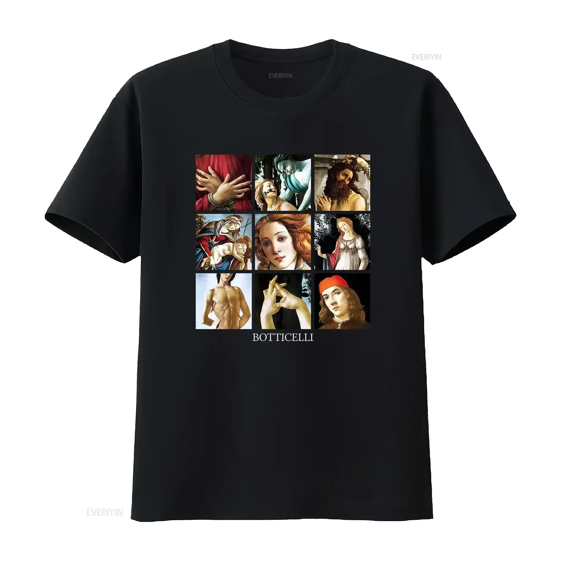 Vintage Fashion History - Botticelli Details T-shirt Kunstgeschiedenis vintage Gewassen