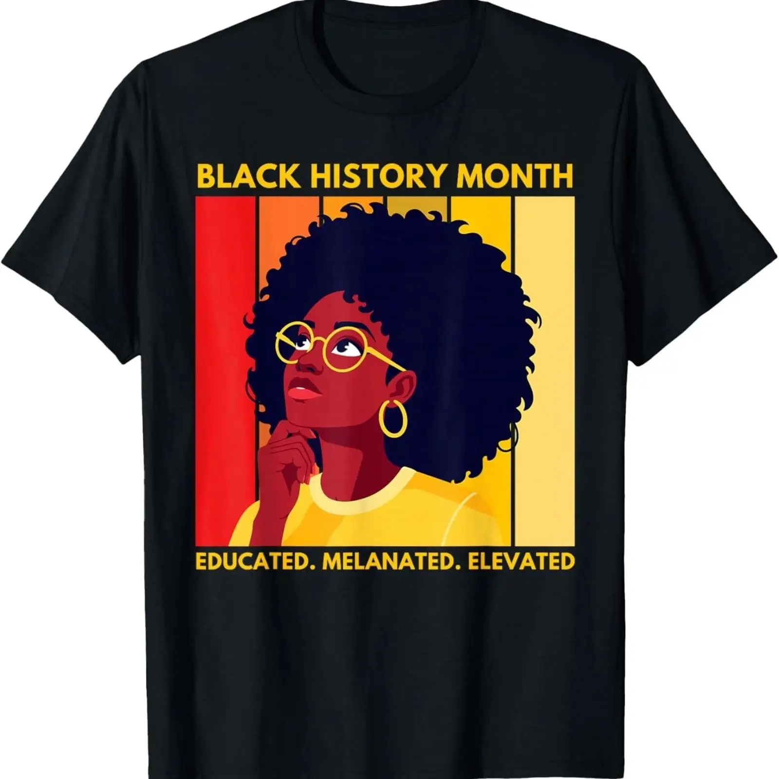 Vintage Fashion History - Black History Month Afro-Amerikaans T-shirt unisex