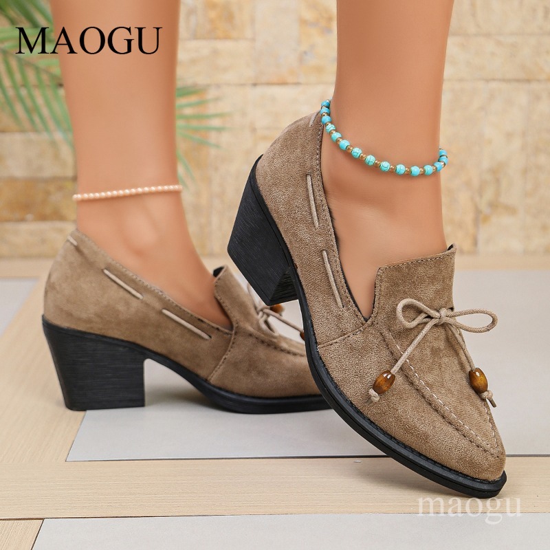 Vintage Outdoor Fashion - 7CM Hakken Dames Lente Herfst Pumps
