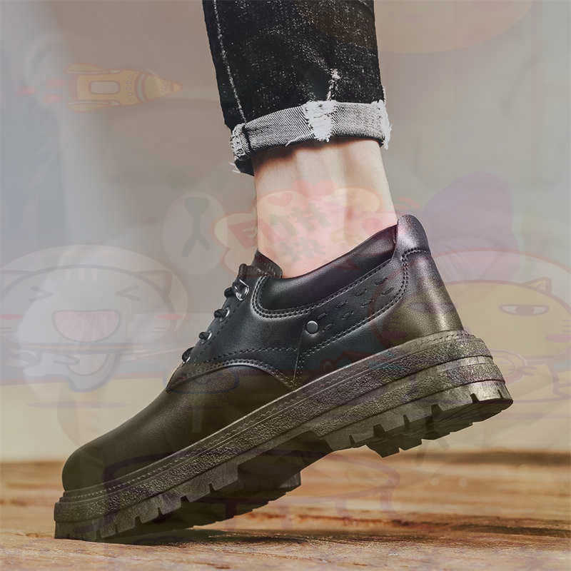 Vintage Fashion Resale - Donker natuurlijk leer Mode-sneakers Tennis Herensneakers