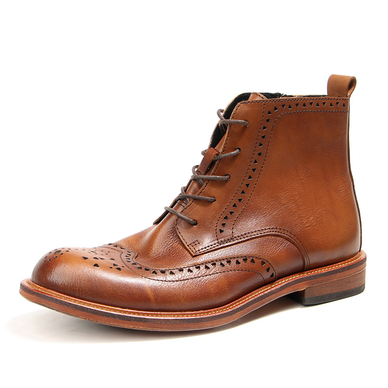 Vintage Outdoor Fashion - Vintage heren enkel Chelsea laarzen luxe