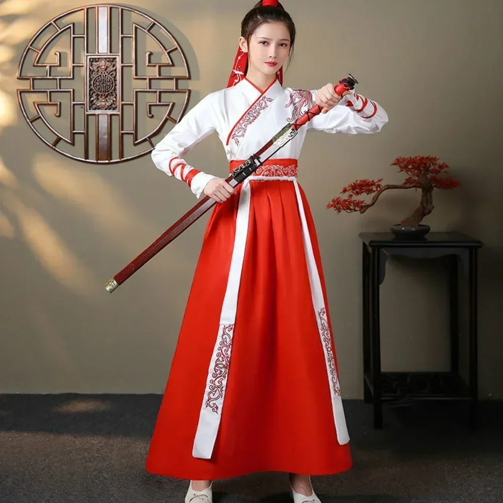 Vintage Fashion Pieces - Moderne Hanfu Vrouwen Top Rok 2-delige