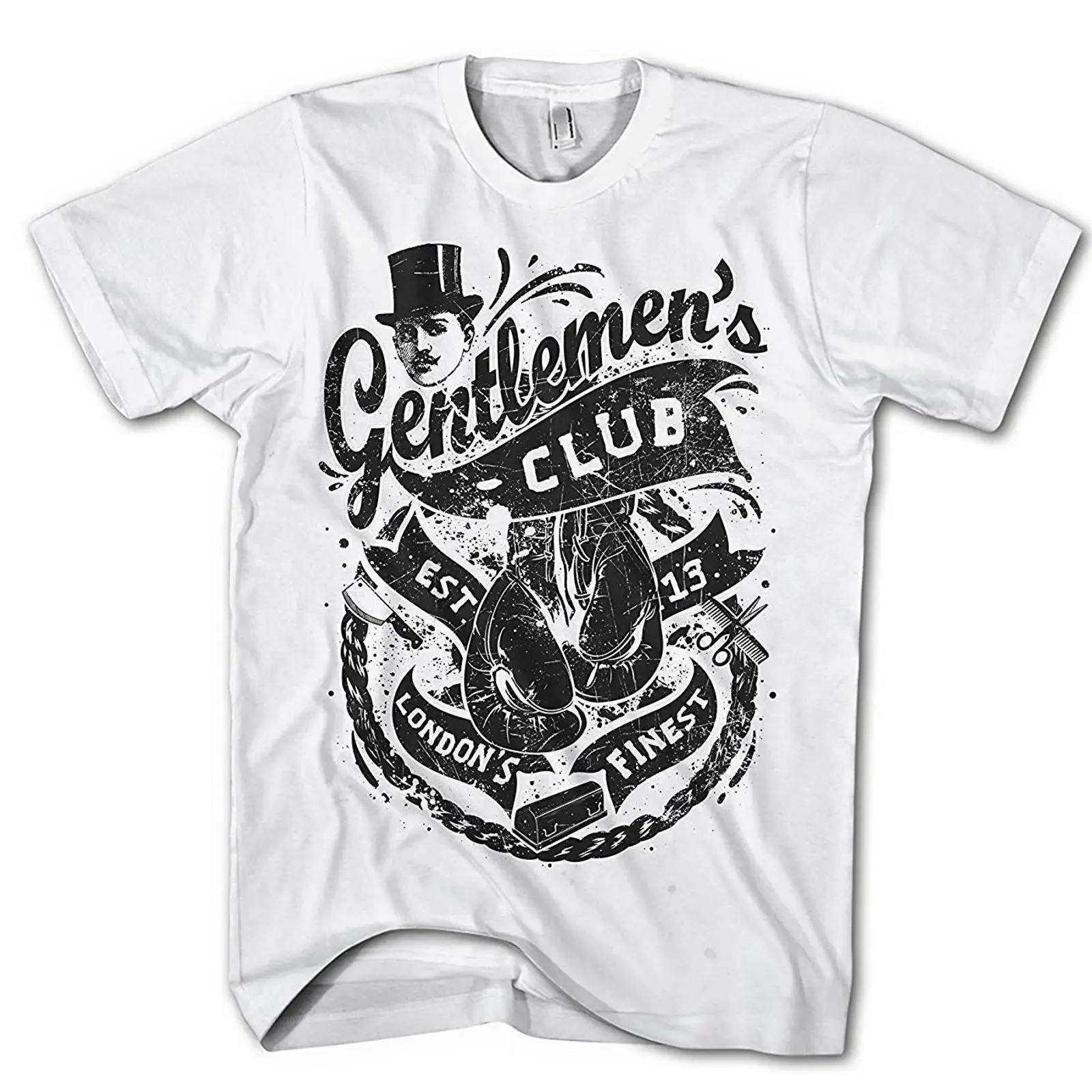 Vintage Fashion London - Heren T-shirt Gentleman Boxing Club London