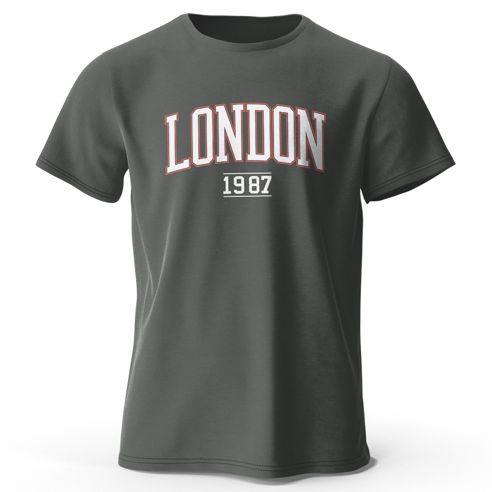 Vintage Fashion London - Heren Londen 1987 Vintage T-shirt Sport