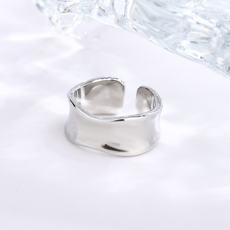 Vintage Fashion Wholesale - 925 sterling zilver breed onregelmatig glad