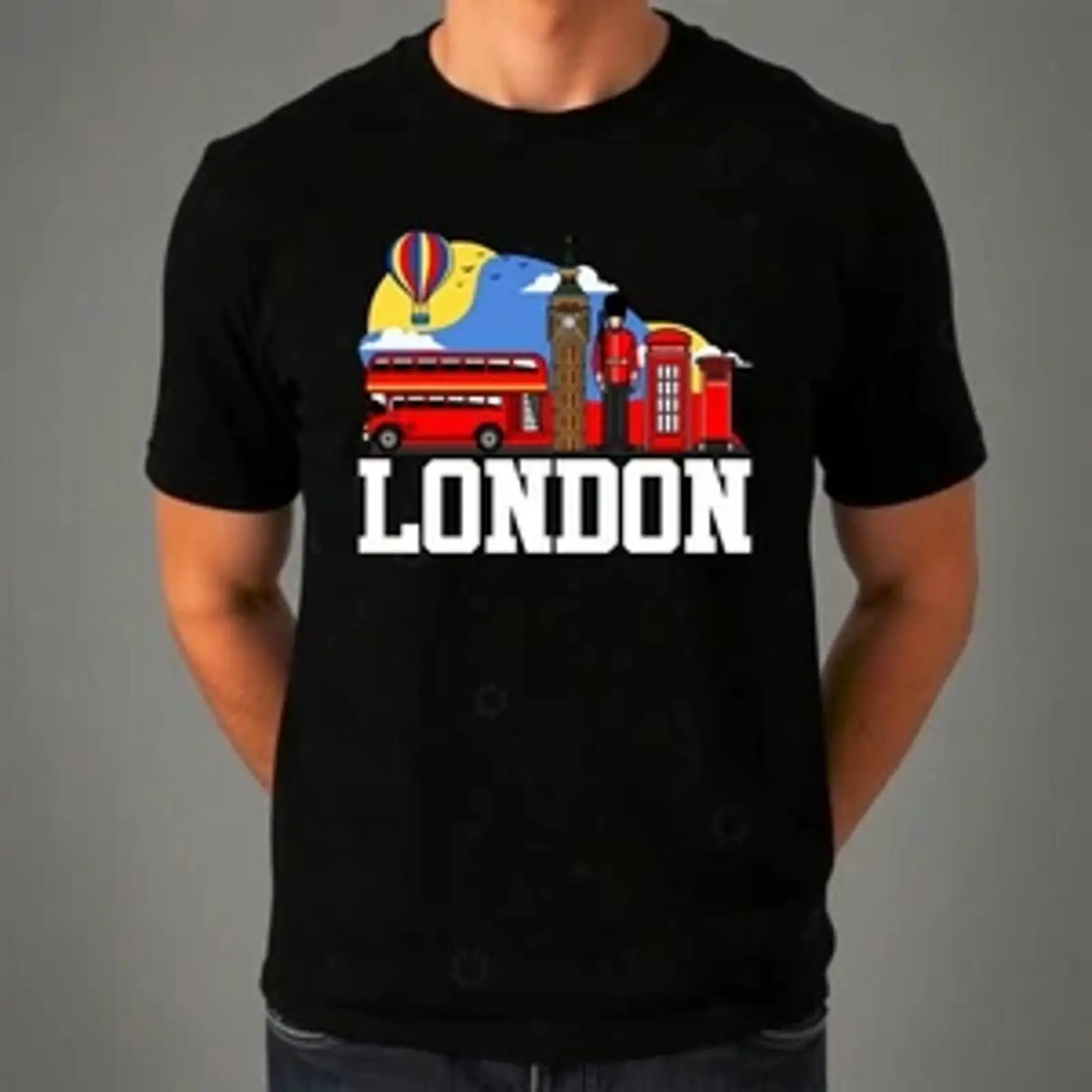 Vintage Fashion London - Londen Engeland T-shirt Union Jack Trendy