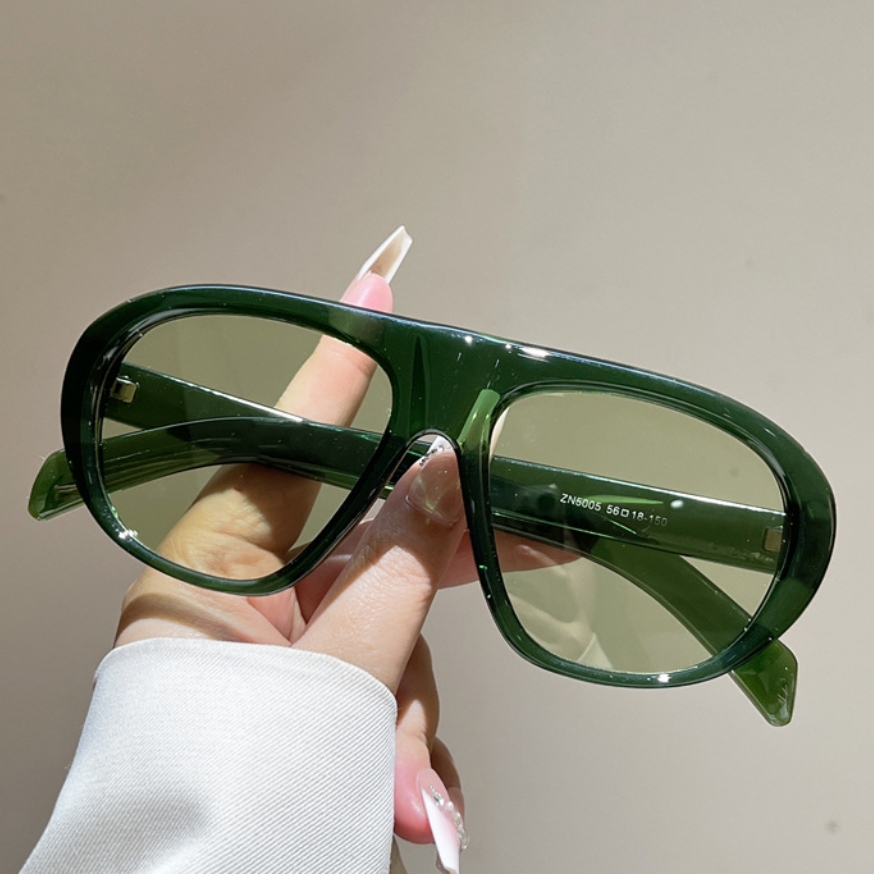 Vintage Outdoor Fashion - Nieuwe oversized pilot zonnebrillen dames heren