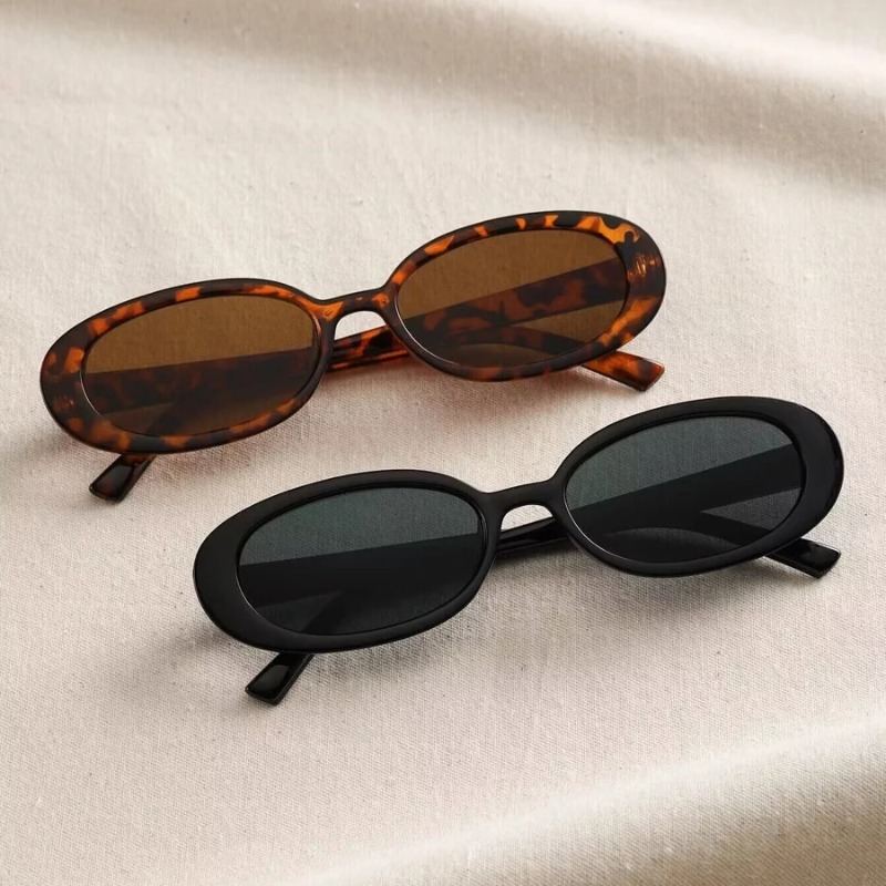 Vintage Outdoor Fashion - Vintage ovale zonnebril dames luxe merkontwerper