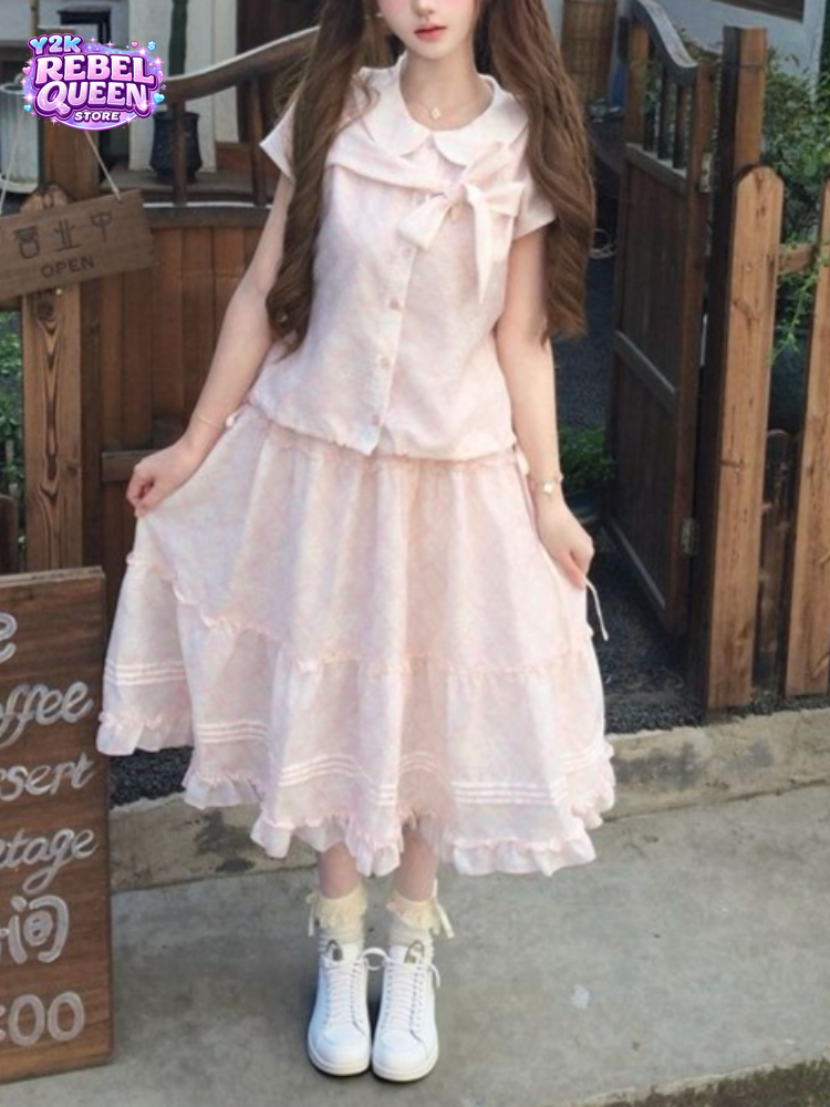 Vintage Fashion Pieces - Japanse vintage zoete strik Peter Pan