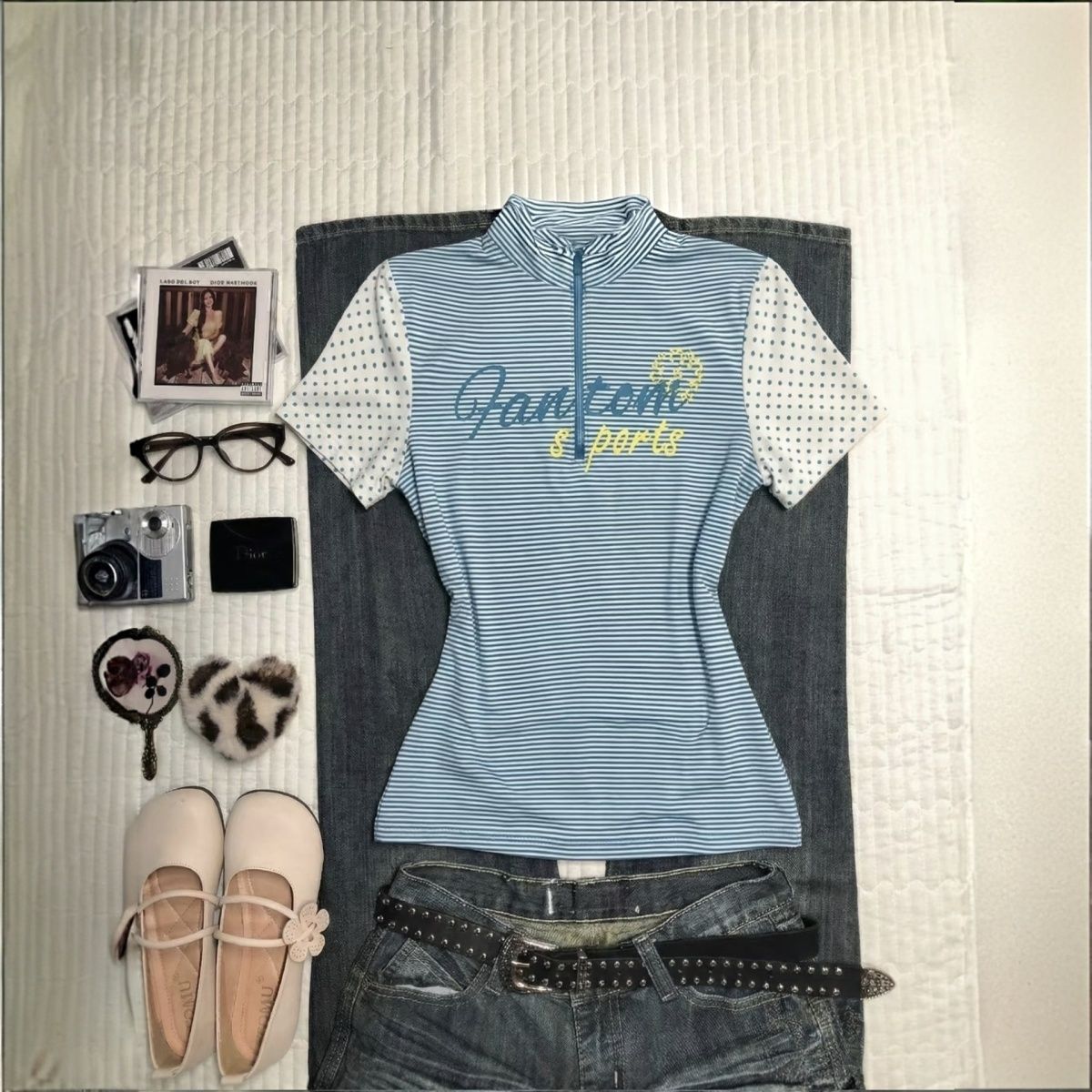 Turtleneck Knit 90S - Punk T-shirt Goth Vintage Y2k jaren