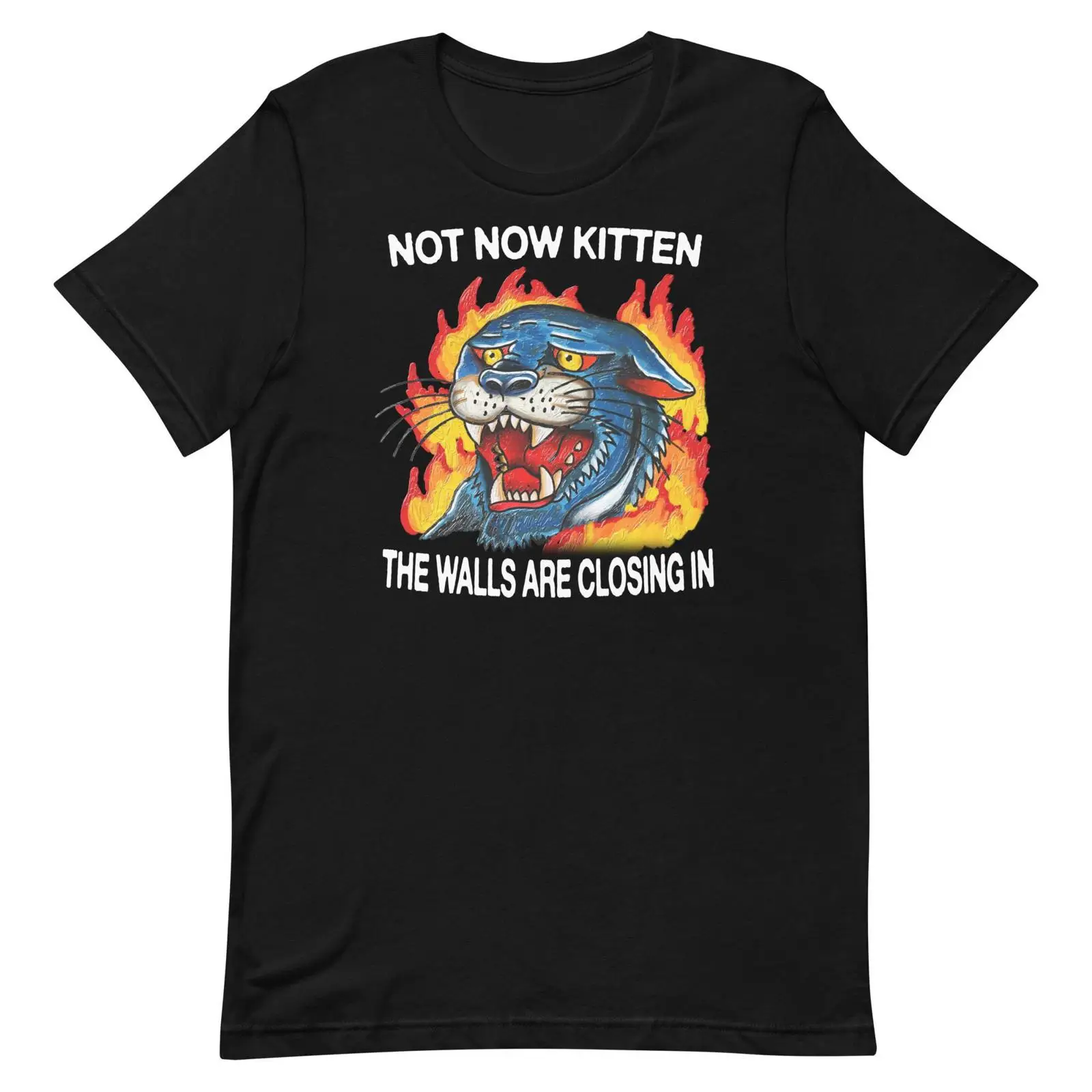 Vintage Fashion Now - Not Now Kitten t-shirt vintage Gewassen