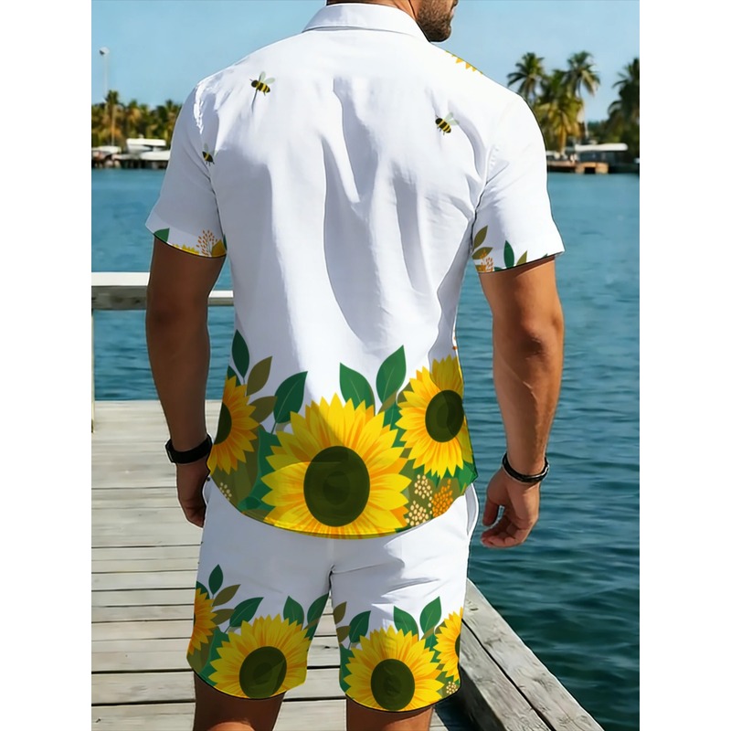Heren overhemd en korte broek  - Printed Floral Shirt recensie en prijs