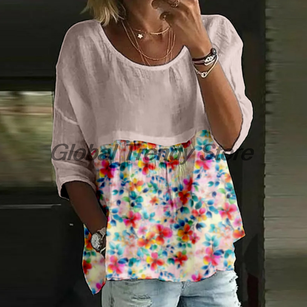 Casual damesblouse met bloemen - Printed Floral Shirt recensie en prijs