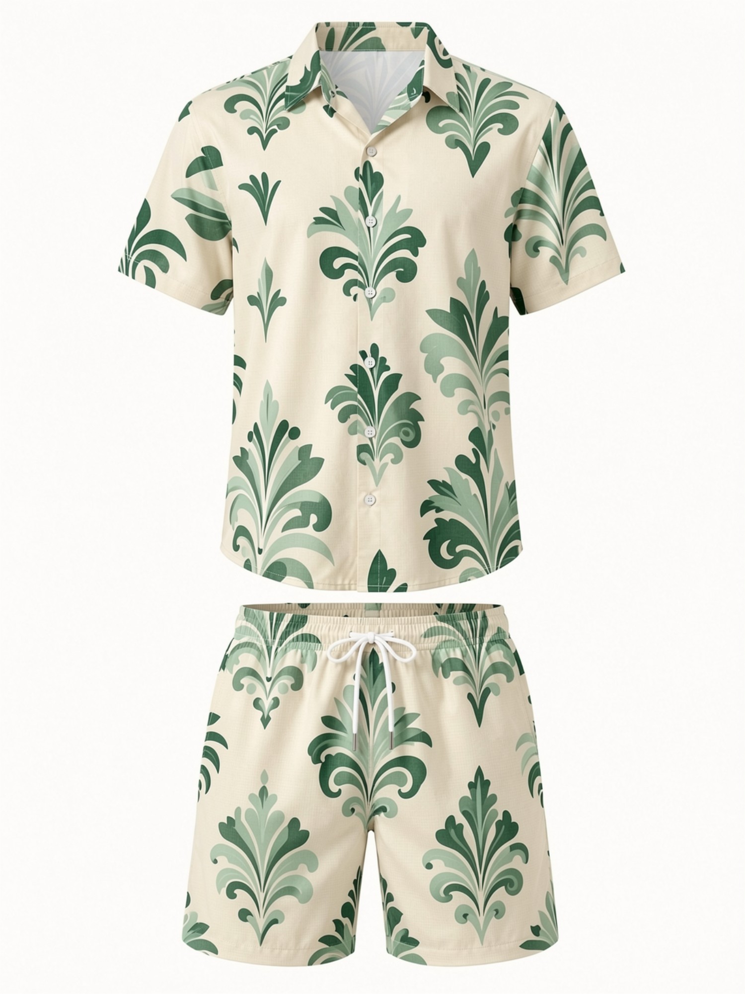 Heren bloemenhemd met korte mo - Printed Floral Shirt recensie en prijs