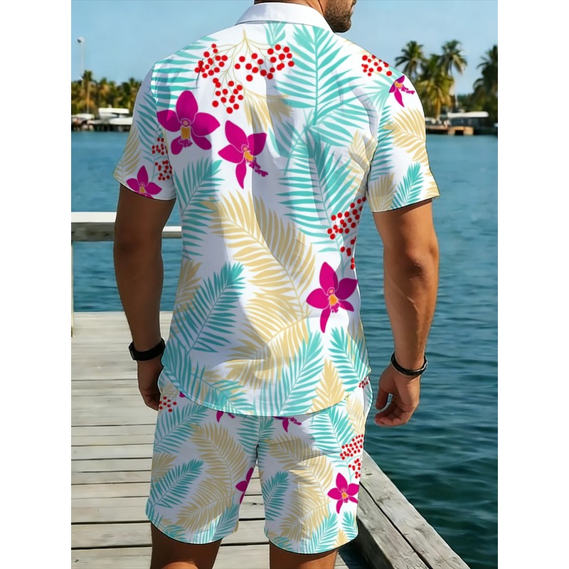 Herenset met tropische bloemen - Printed Floral Shirt recensie en prijs