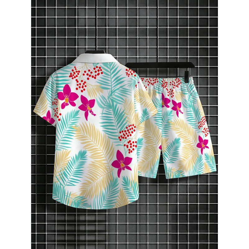 Herenset met tropische bloemen - Printed Floral Shirt recensie en prijs