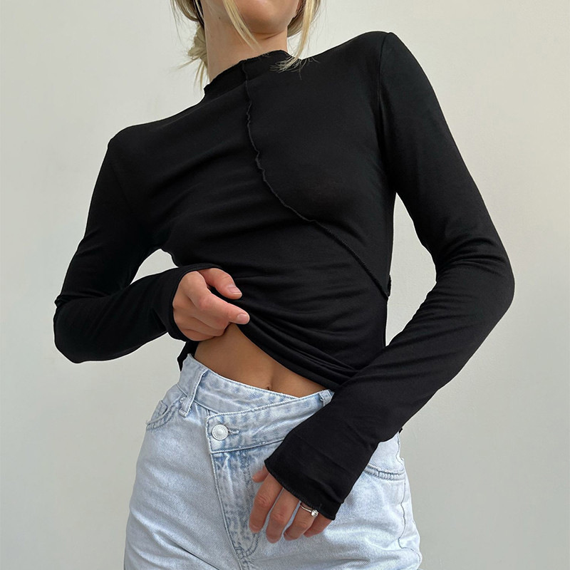 2025 Herfst Coltrui Y2K T-shir - Turtleneck Knit 90S recensie en prijs