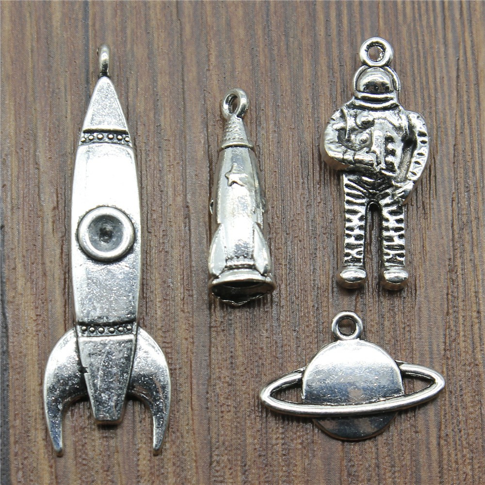10st Charms Raket Antiek Zilve - Vintage Fashion Wholesale recensie en prijs
