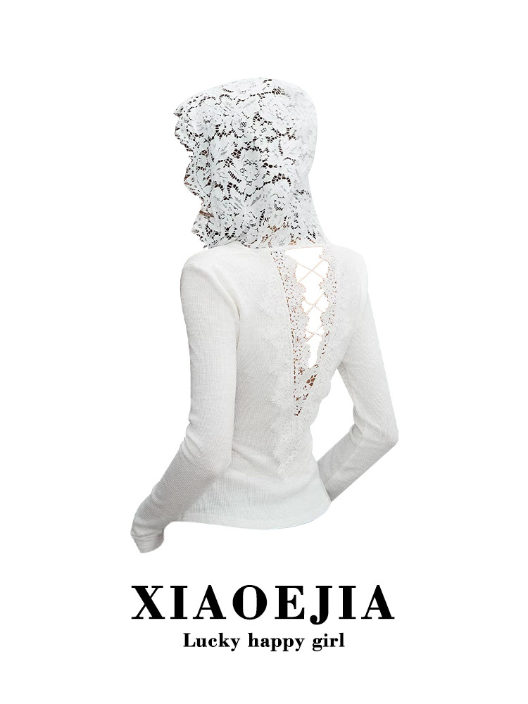 Vrouwen Wit GothicT-shirt Hara - Turtleneck Knit 90S recensie en prijs