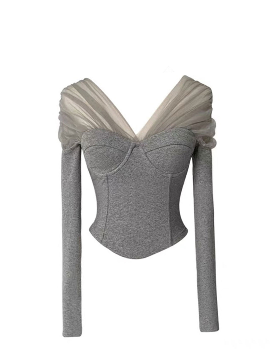 Vrouwen Grijs GothicT-shirt Ha - Turtleneck Knit 90S recensie en prijs