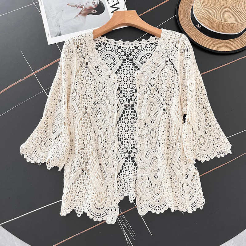 Open gehaakt gebreid vest voor - Crochet Top Boho recensie en prijs