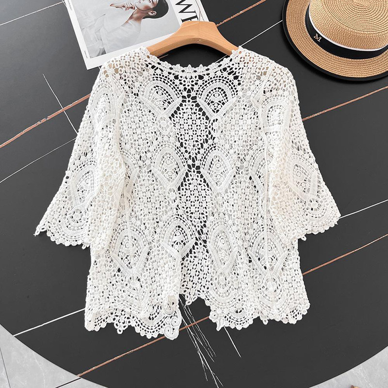 Open gehaakt gebreid vest voor - Crochet Top Boho recensie en prijs