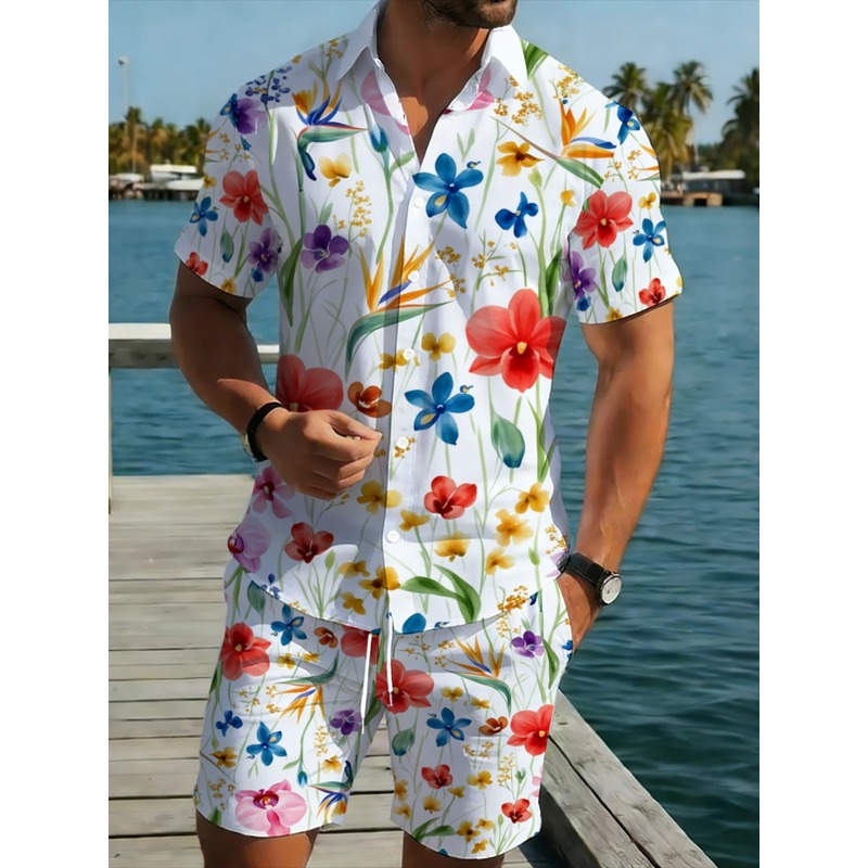 Herens zomerset met bloemenpri - Printed Floral Shirt recensie en prijs
