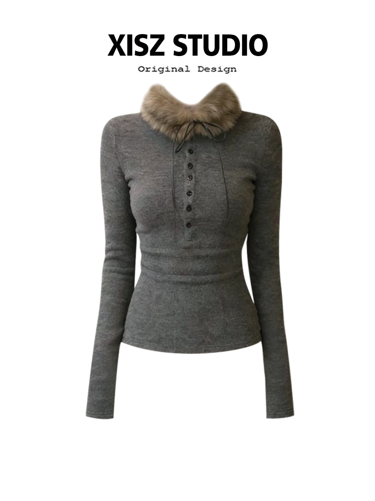 Vrouwen Grijs GothicT-shirt Ha - Turtleneck Knit 90S recensie en prijs