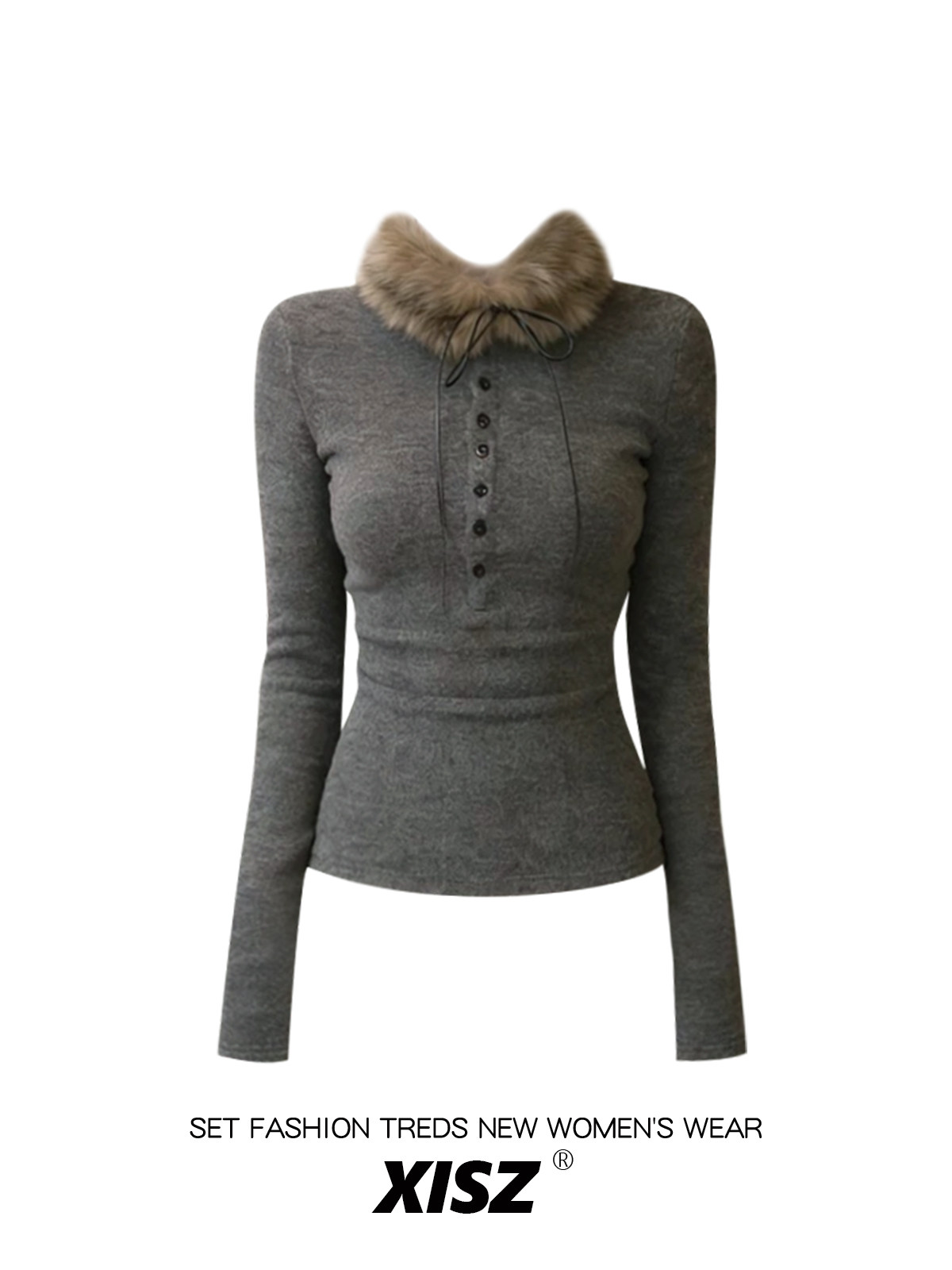 Vrouwen Grijs GothicT-shirt Ha - Turtleneck Knit 90S recensie en prijs