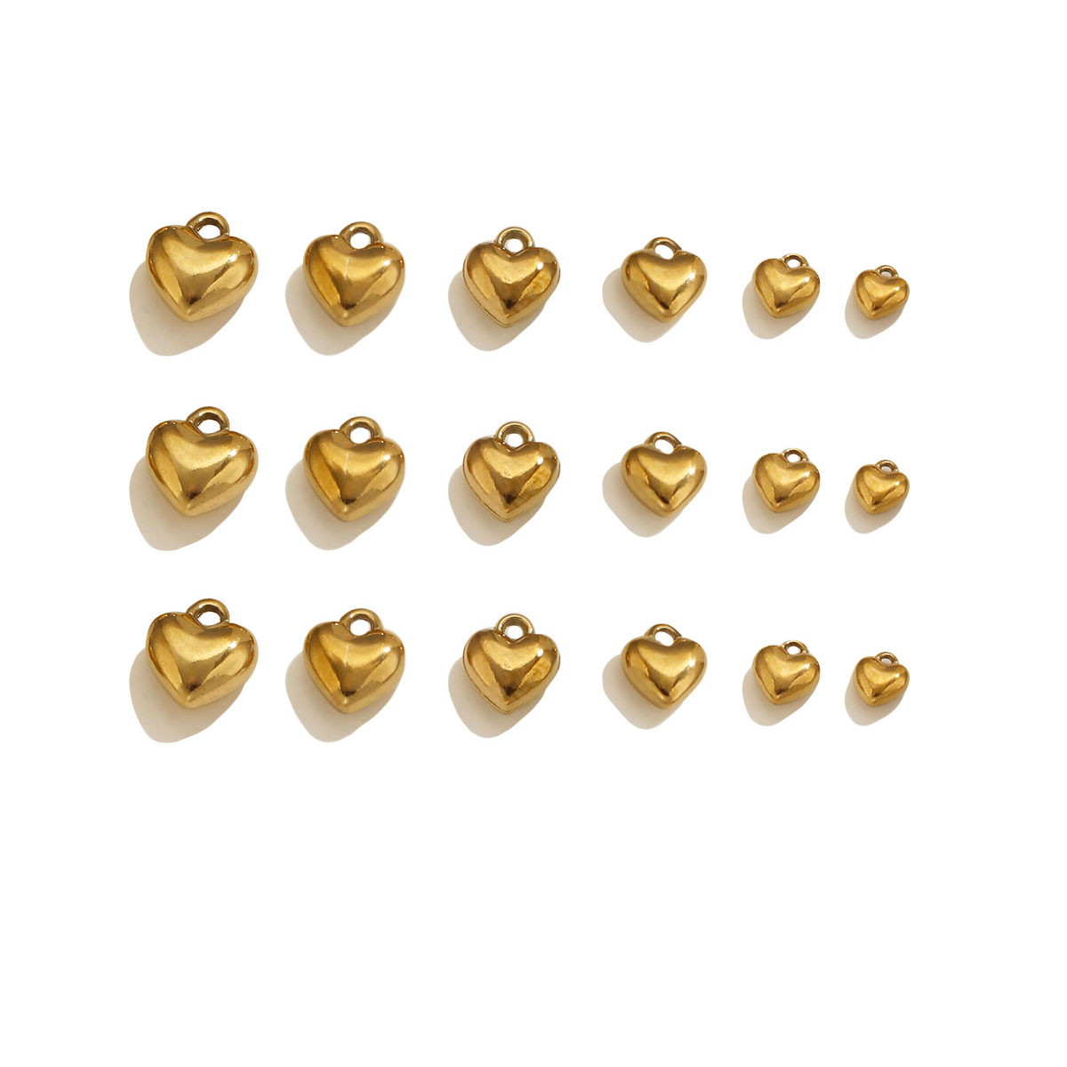 20 stuks 3D massief hartbedelt - Vintage Fashion Wholesale recensie en prijs