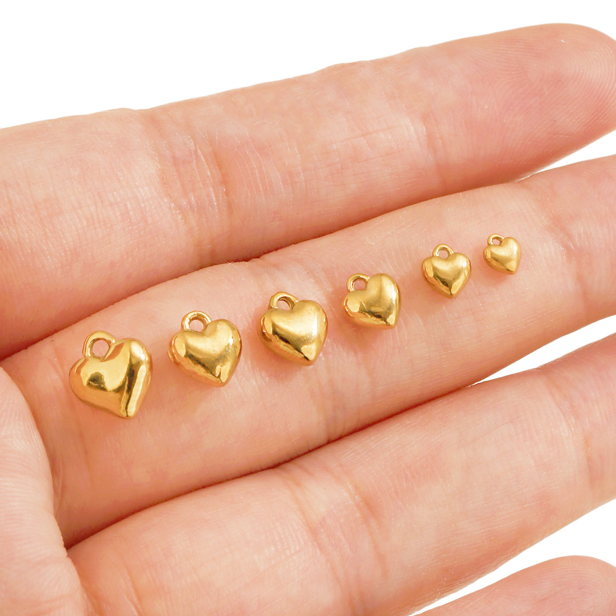 20 stuks 3D massief hartbedelt - Vintage Fashion Wholesale recensie en prijs