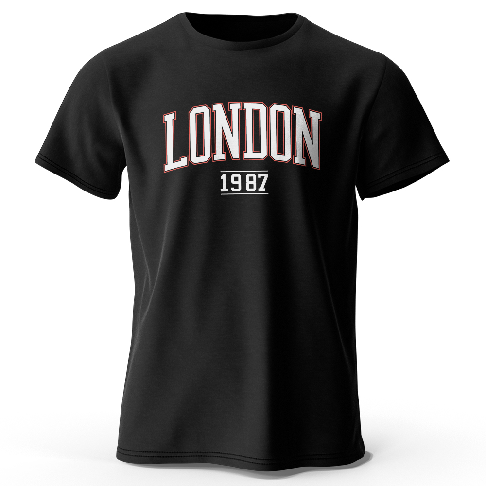 Heren Londen 1987 Vintage T-sh - Vintage Fashion London recensie en prijs