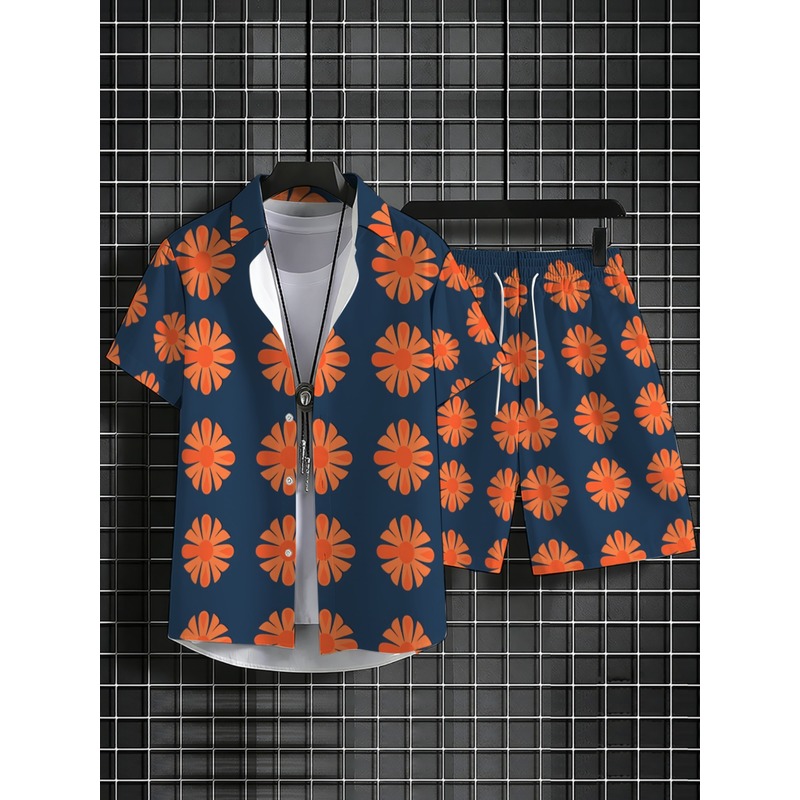 herenshirt met korte mouwen en - Printed Floral Shirt recensie en prijs
