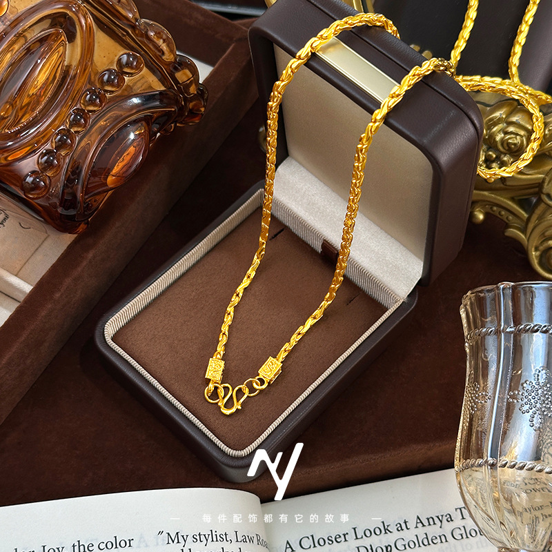 9999 24K echt gouden ketting i - Vintage Fashion Store recensie en prijs