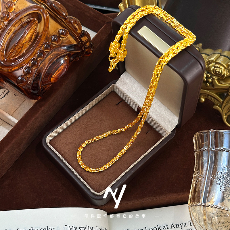 9999 24K echt gouden ketting i - Vintage Fashion Store recensie en prijs