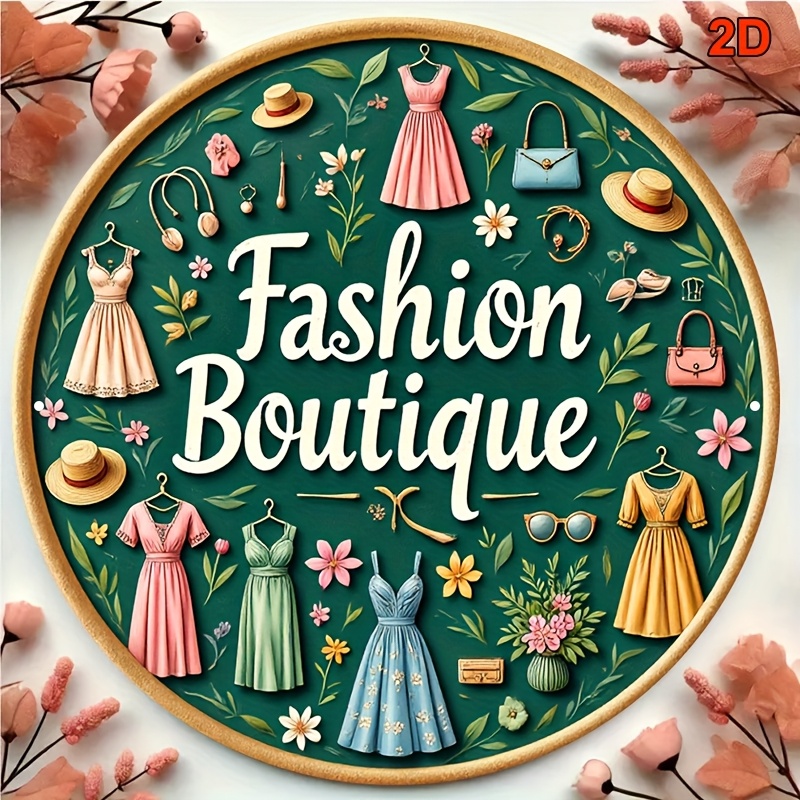 Vintage mode metalen wandbord, - Vintage Fashion Store recensie en prijs