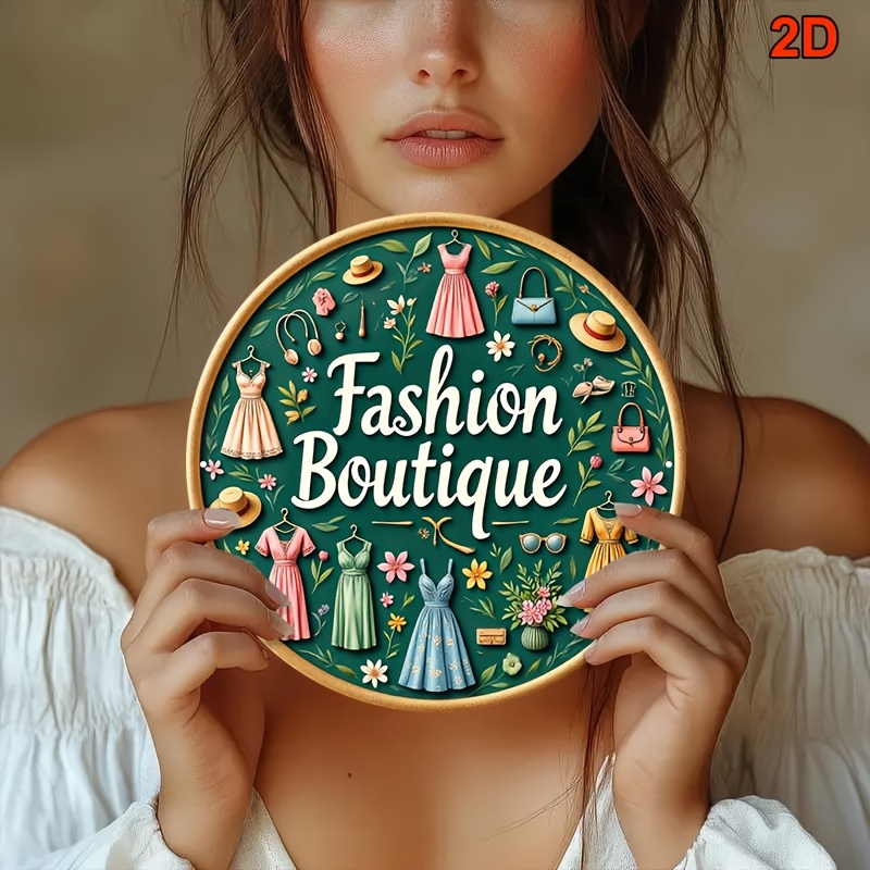 Vintage mode metalen wandbord, - Vintage Fashion Store recensie en prijs