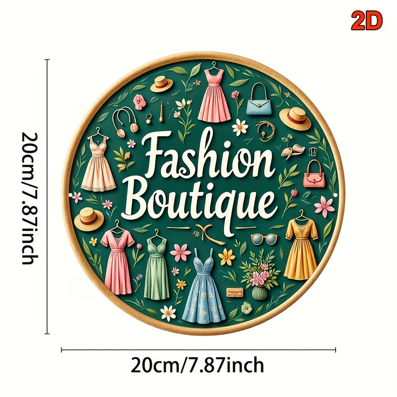 Vintage mode metalen wandbord, - Vintage Fashion Store recensie en prijs
