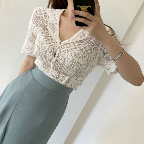 Pure Borduurwerk Kanten Blouse - Crochet Top Boho recensie en prijs