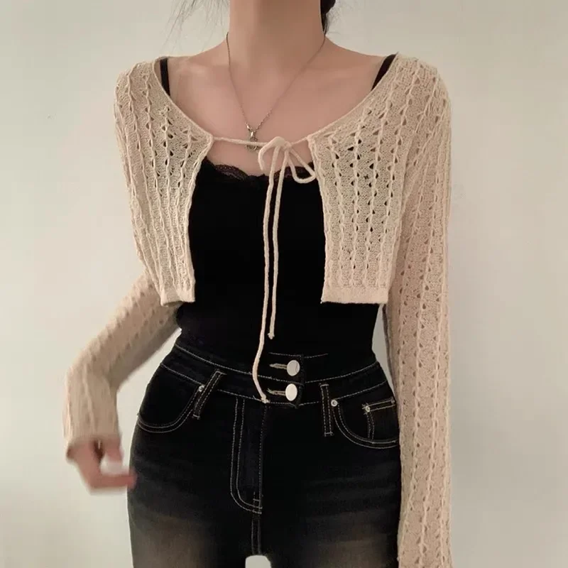 Vrouwen tie front crop vest pu - Crochet Top Boho recensie en prijs