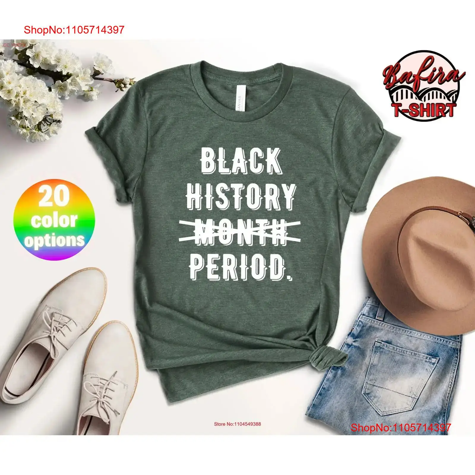 Black History Month T-shirt: ' - Vintage Fashion History recensie en prijs