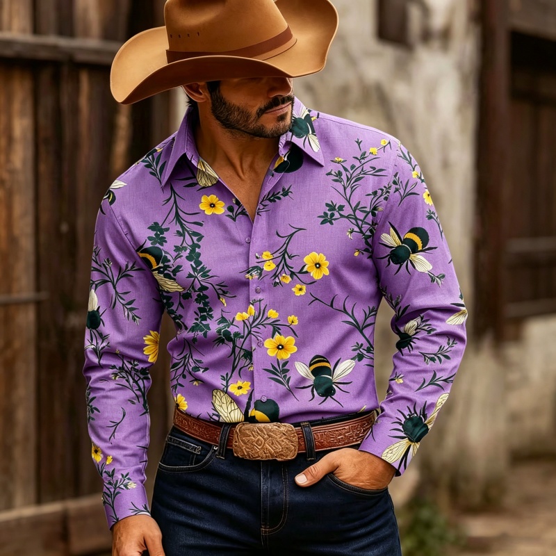 Heren overhemd met bloemenprin - Printed Floral Shirt recensie en prijs