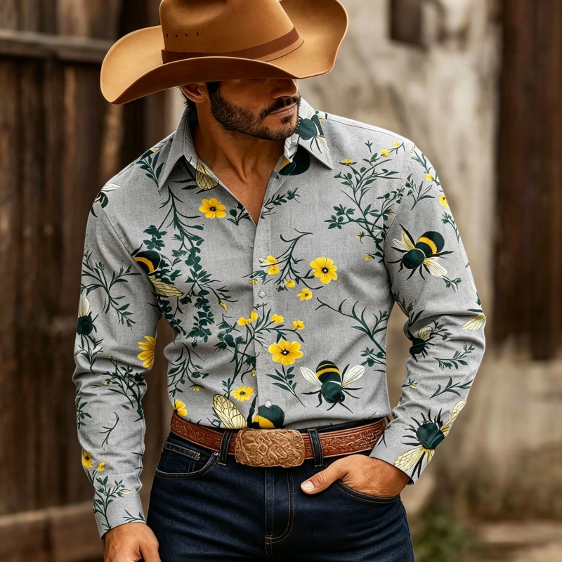 Heren overhemd met bloemenprin - Printed Floral Shirt recensie en prijs