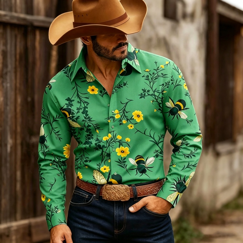 Heren overhemd met bloemenprin - Printed Floral Shirt recensie en prijs