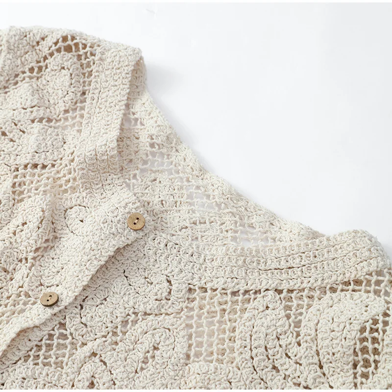 Dames gehaakt gebreide shirts  - Crochet Top Boho recensie en prijs